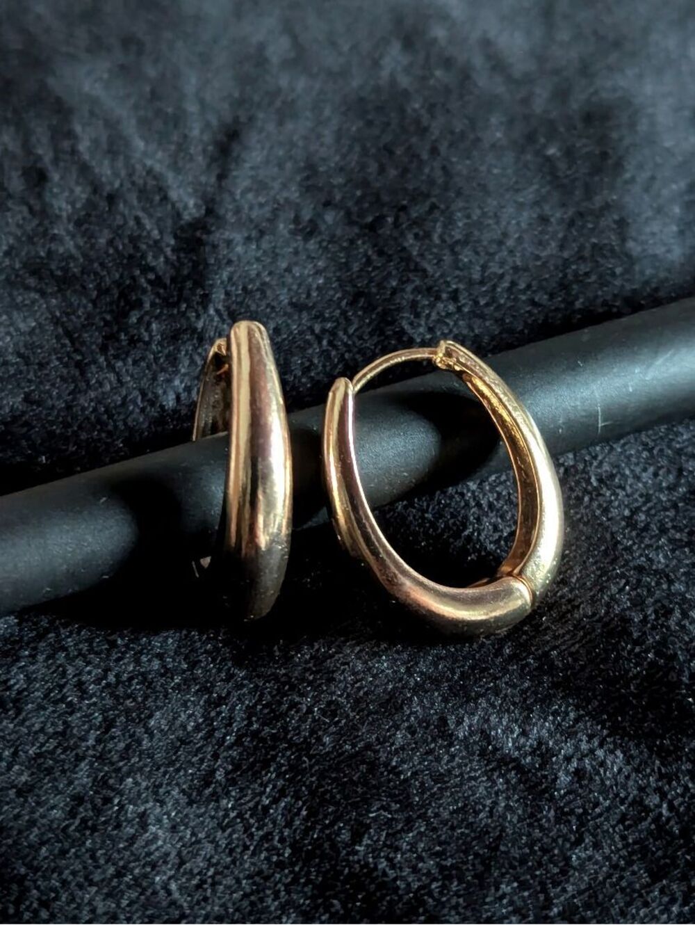 Gold Metal Hoop Earrings Women's Jewelry Daily Wear Classic Minimalist Luxury